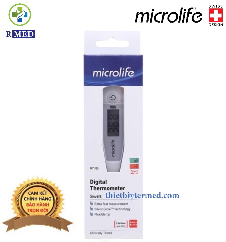 Nhiệt Kế Điện Tử Kẹp Nách Microlife MT550 (10 Giây)