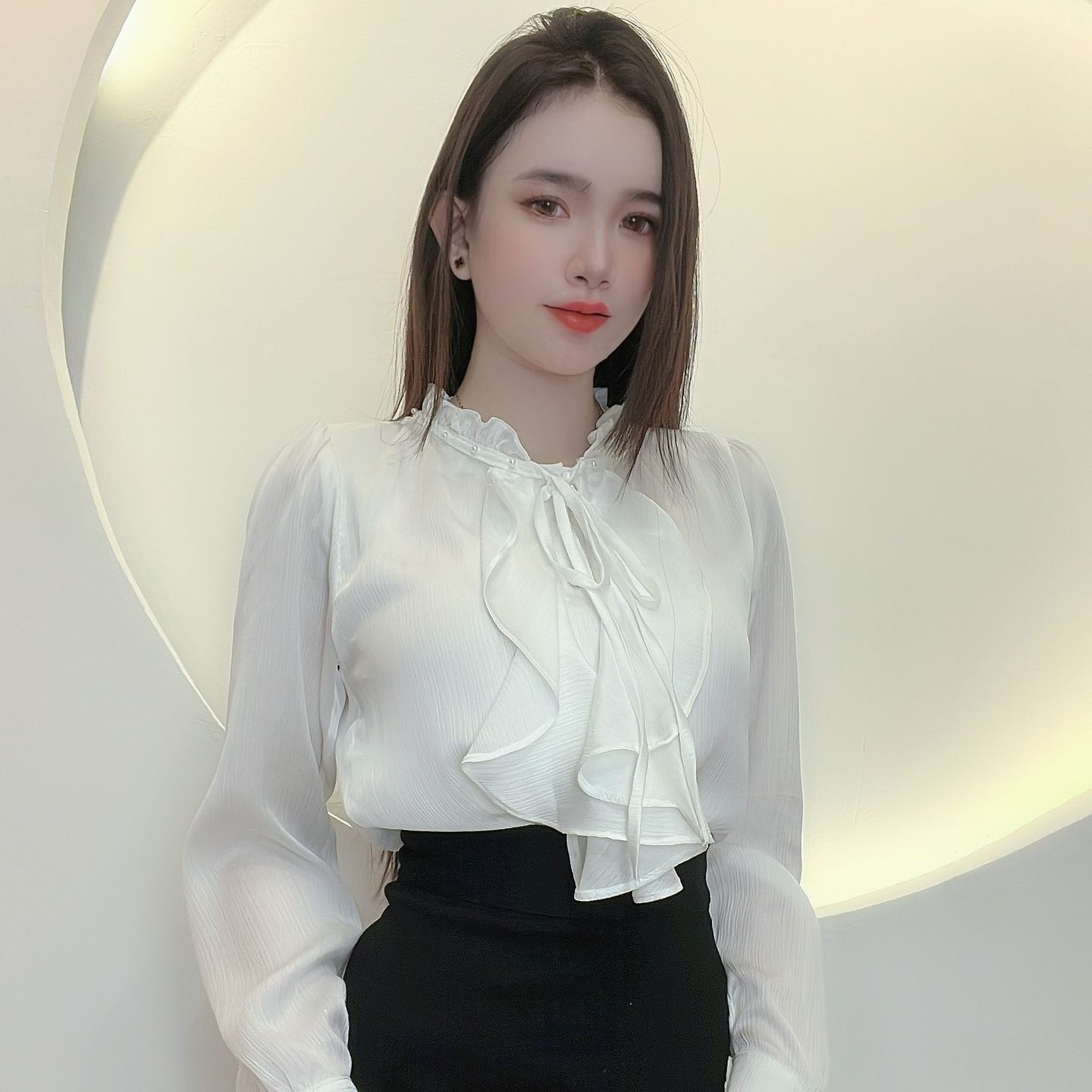 [ẢNH VÀ VIDEO TỰ CHỤP] ÁO KIỂU CÔNG SỞ TRẺ TRUNG THANH LỊCH