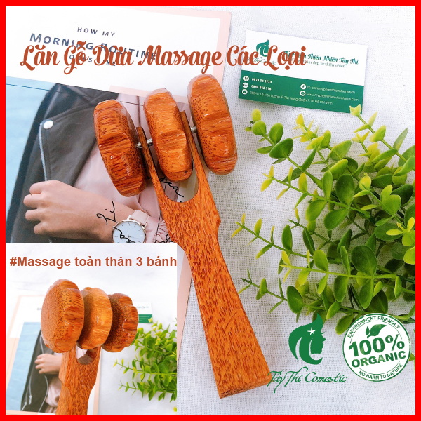 Lăn Gỗ Dừa Massage Các Loại