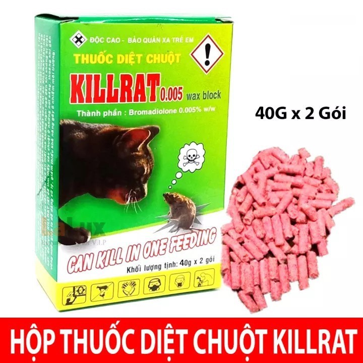 Thuốc Diệt Chuột KillRat Dạng Cốm Thế Hệ Mới - Diệt chuột hiệu quả khu vực dân cư, ngoài đồng