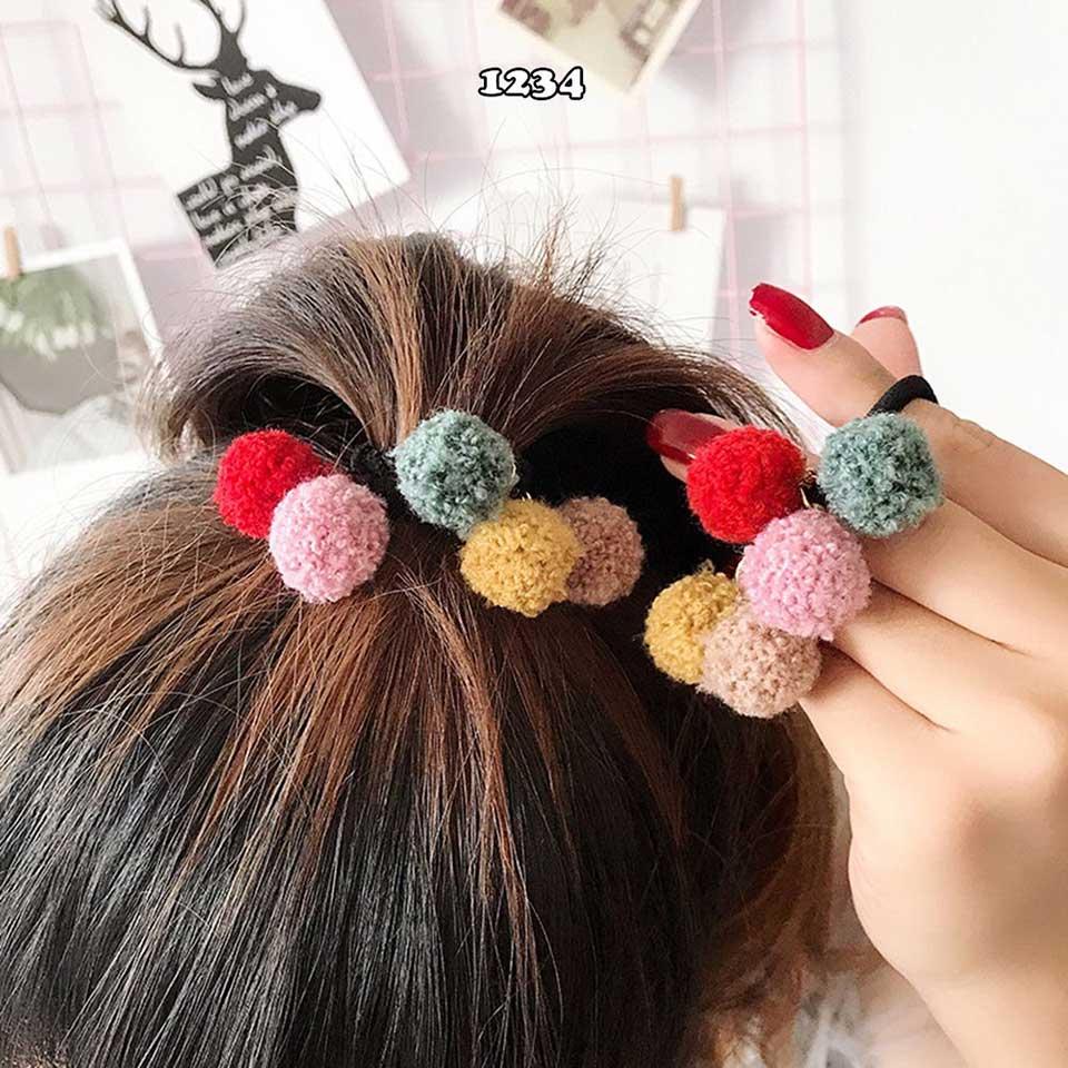 [HCM]Dây Cột Tóc Tròn Đơn Giản Ah1234 (Mẫu ngẫu nhiên)