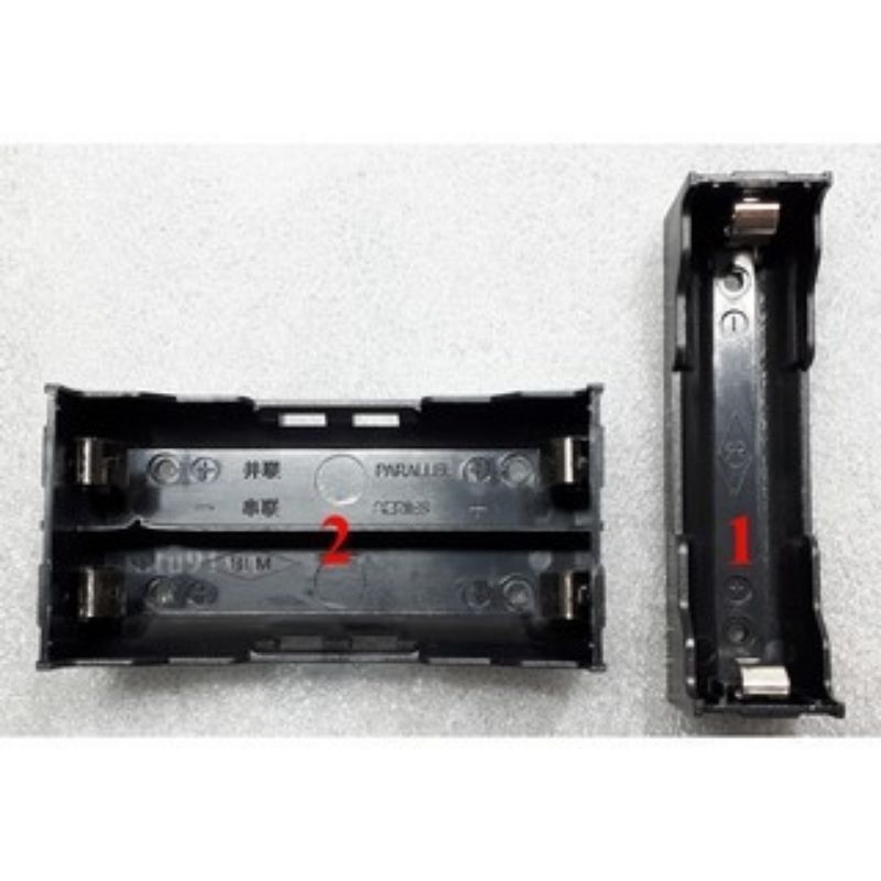 ( khay 2p)Đế Pin 18650 loại chân cho hàn mạch