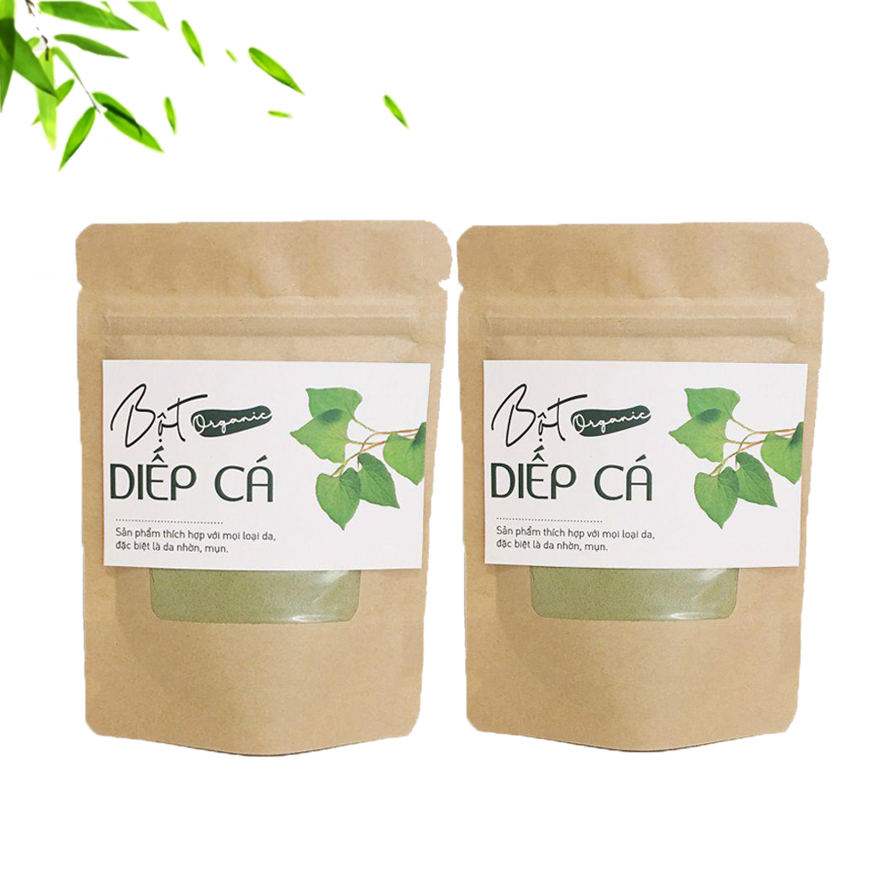 Combo Bột Dưỡng Trắng Da ( Rau Má + Diếp Cá) Gói 100gr