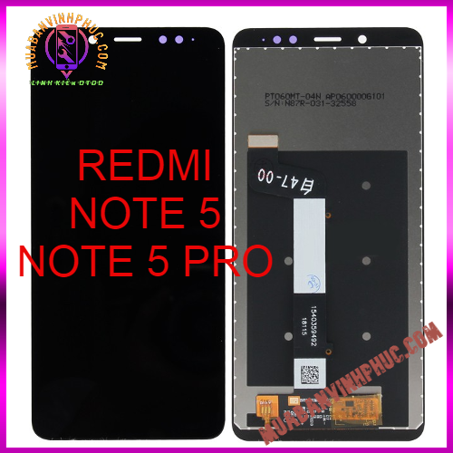 Màn hình xiaomi redmi note 5 / redmi note 5 pro nguyên bộ (màu trắng-đen) - mbvp.com