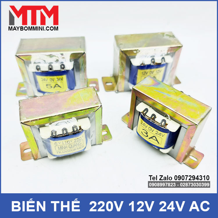 Biến thế 220V ra 24V AC 3A – kép