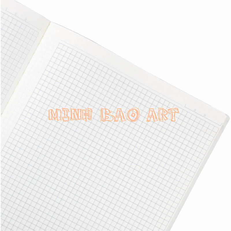 Sổ may KLONG Caro A4 Math Notebook 120 trang; MS 987