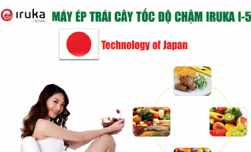 Thanh lý Máy ép chậm Iruka I-52, TÌNH TRẠNG SP 90-98%
