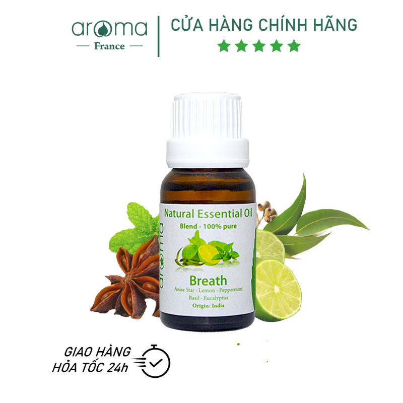 Tinh Dầu Aroma Bạc Hà Khuynh Diệp Breath - 10ml/15ml/30ml/50ml