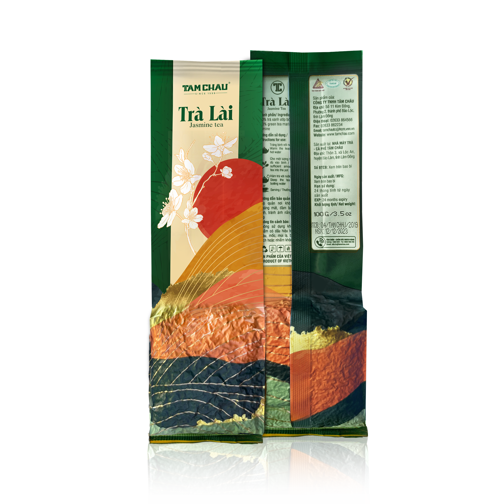 [TÂM CHÂU] Trà Lài Cao Cấp Gói Nhôm 100 Gr