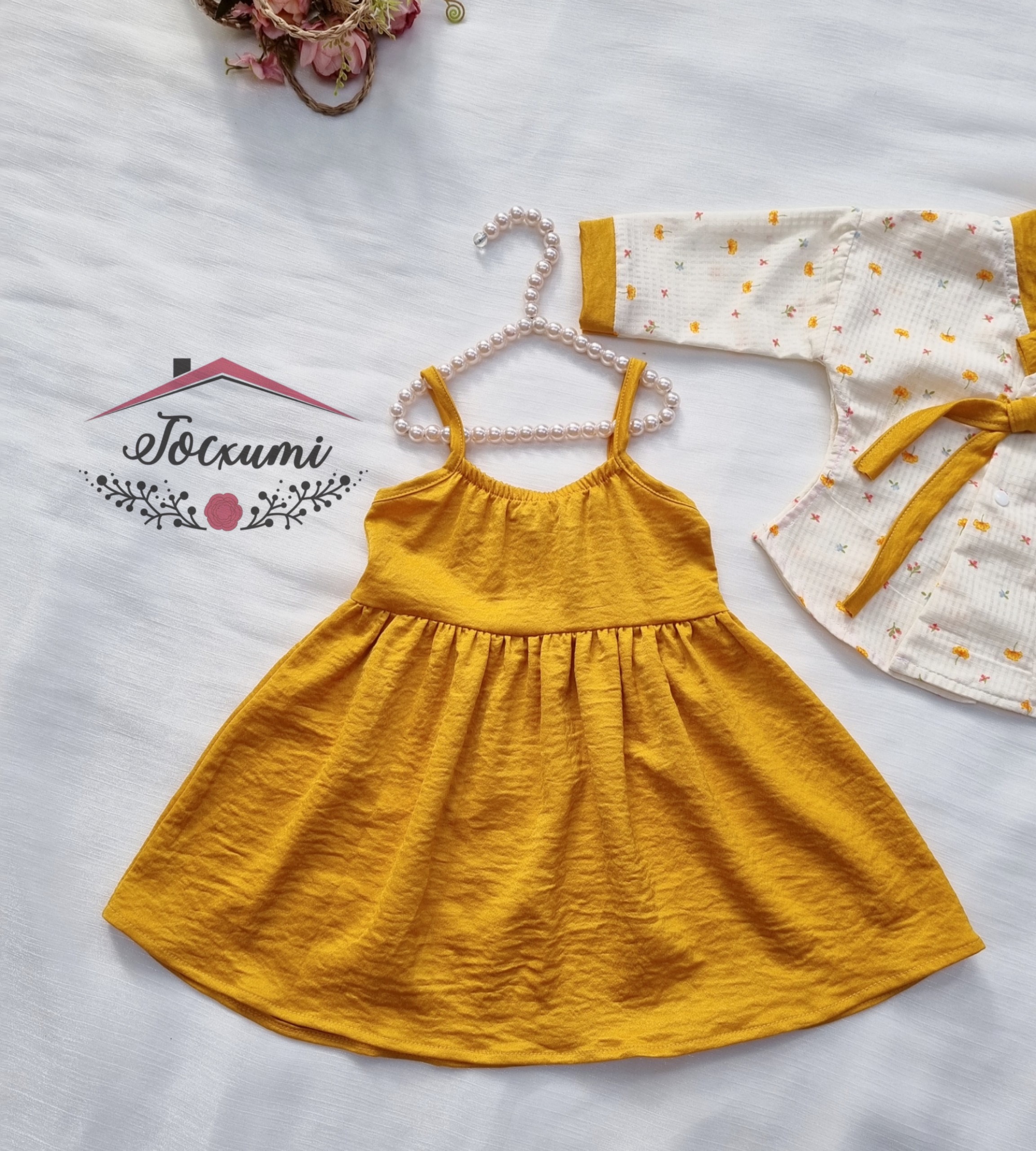 [THIẾT KẾ] SET VÁY HANBOK HÀN QUỐC VÀNG [CLIP ẢNH THẬT] - Tocxumi House