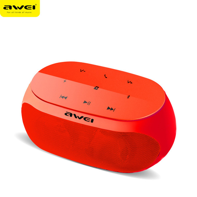 Awei Y200 Wireless Bluetooth Speaker Touch Portable Outdoor Powerful Wireless Speaker support TF card Bass Stereo Sound Bluetooth Wireless Soundbar Music Phone Speaker for party home TV
