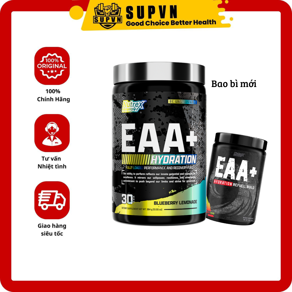 Eaa Nutrex Hydration 30serving Dinh Dưỡng Hổ Trợ Tăng Cơ Phục Hồi Cơ Bắp Dành Cho Người Tập Gym Nam và Nữ