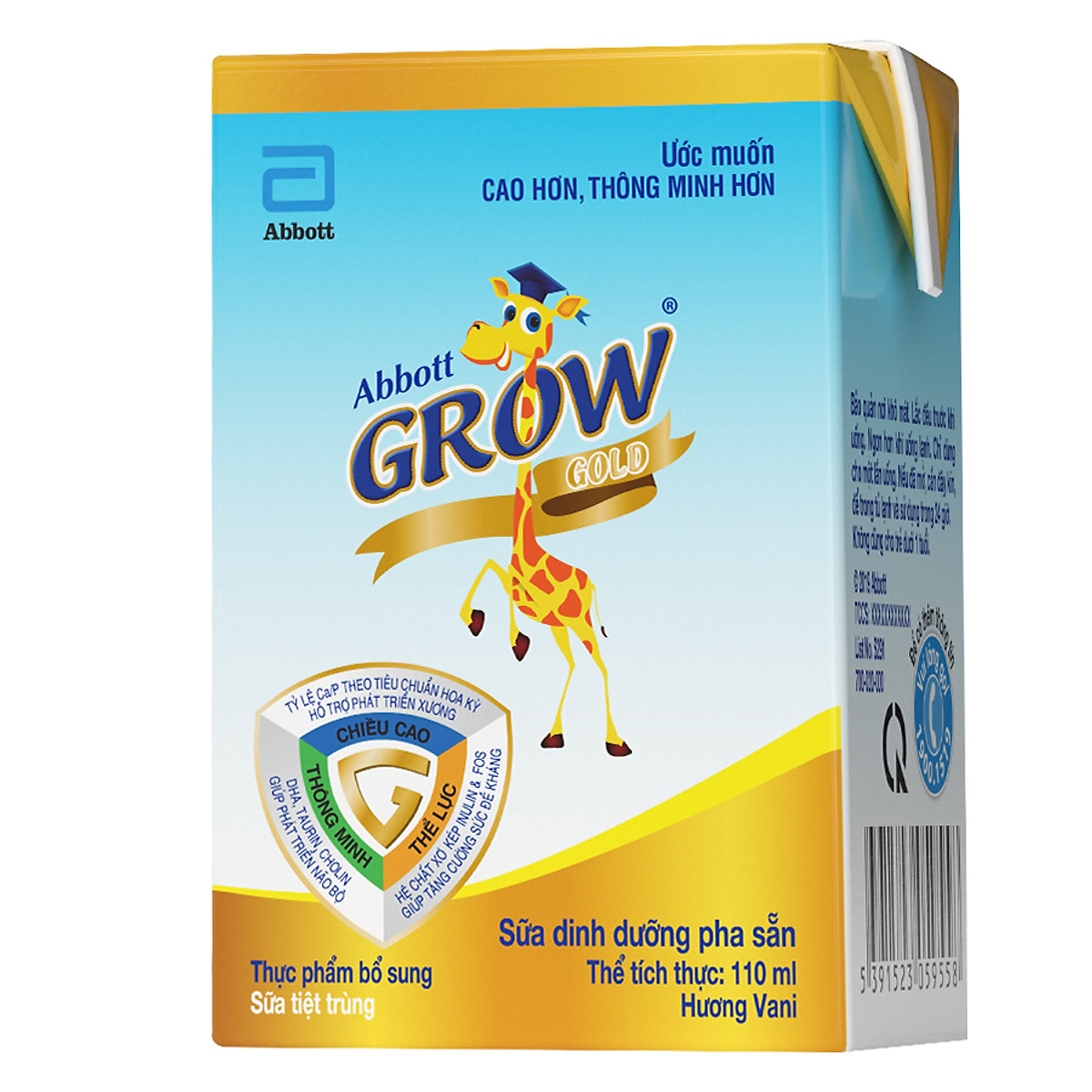 Lốc 4 hộp sữa Abbott Grow 110ml