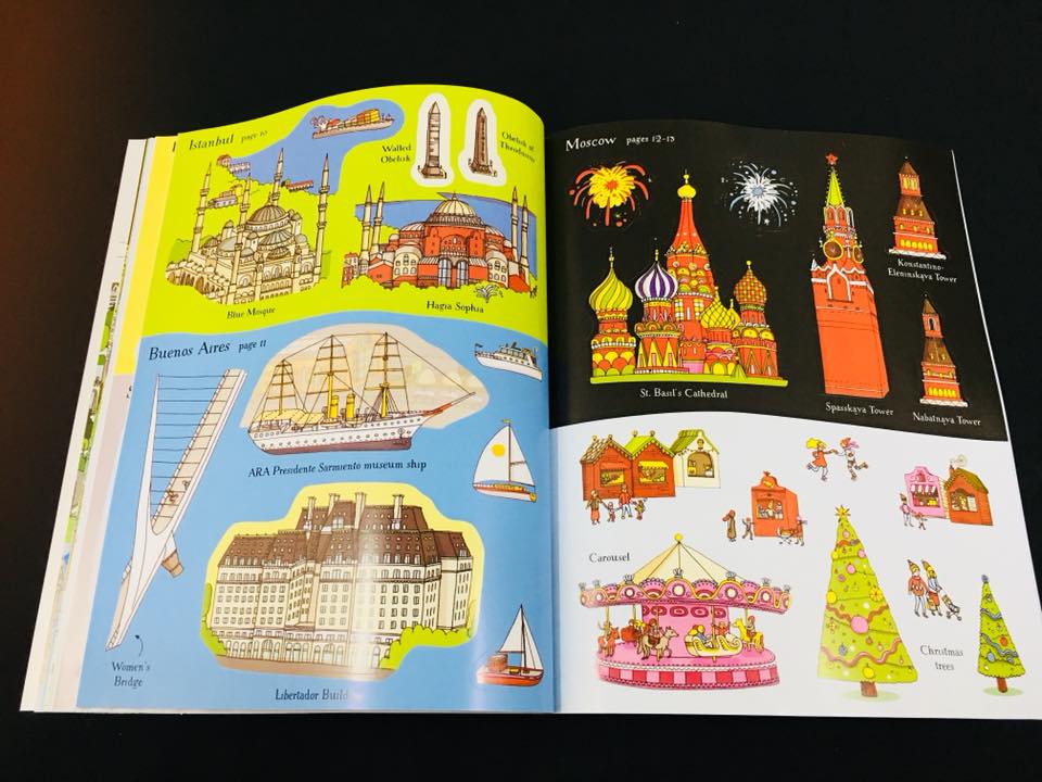 Usborne Sticker Book - Cities of the worlds