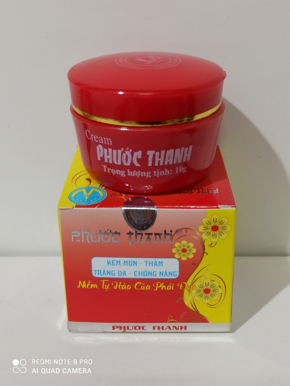 kem phước thanh mụn thâm trắng da chống nắng 10g