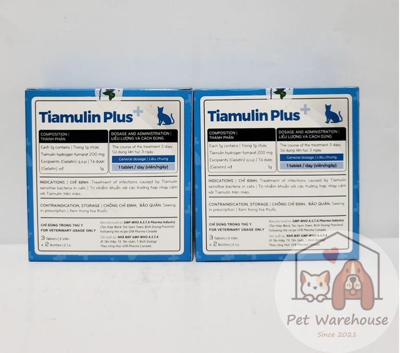 Tiamulin Plus dành cho mèo, hỗ trợ hô hấp
