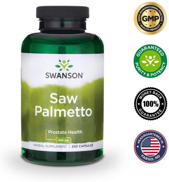 Viên uống Saw Palmetto hỗ trợ sức khỏe tuyến tiền liệt đường tiết niệu và mọc tóc 250 viên nhập khẩu