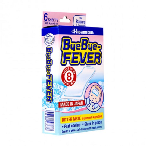 Miếng dán hạ sốt trẻ em Hisamitsu Bye Bye-Fever (6 miếng/hộp)