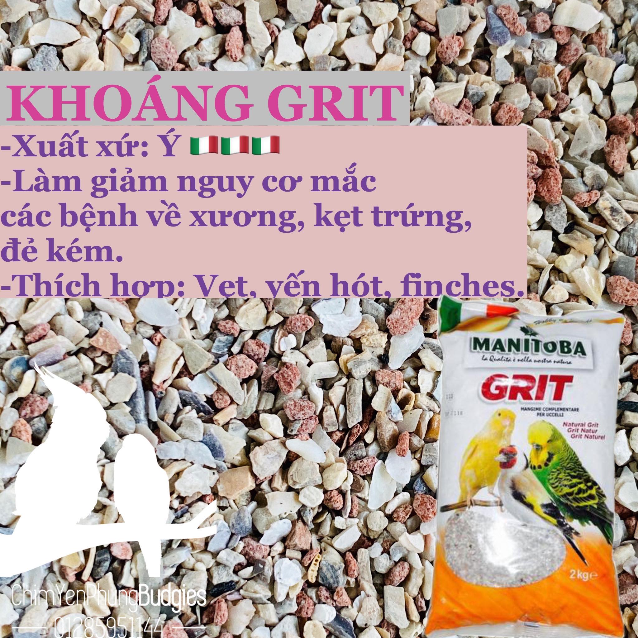 100g khoáng Grit cho Vẹt • Yến Hót • Cu Gáy..