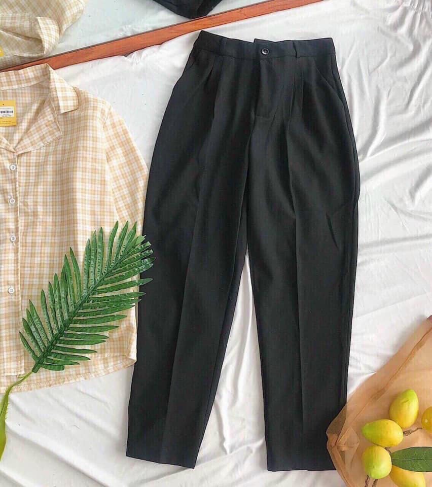 [TRỢ GIÁ MÙA TỰU TRƯỜNG] QUẦN TÂY BAGGY NỮ LƯNG CAO HỌC SINH SINH VIÊN CÔNG SỞ PHONG CÁCH HÀN QUỐC-QUẦN TÂY NỮ LƯNG CAO