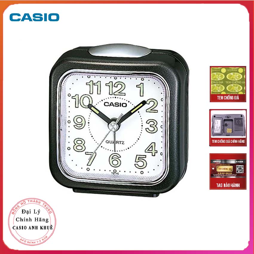 Đồng hồ để bàn Casio TQ-142-1DF có báo thức ( Kích thước 7.7×7.2×4.9 cm )