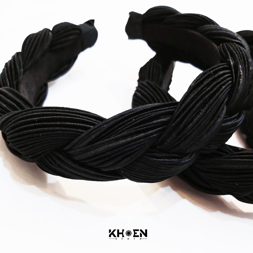 Cài tóc - Băng đô dạng mấn bính sọc xếp li (Nhiều màu) - Khoen Store