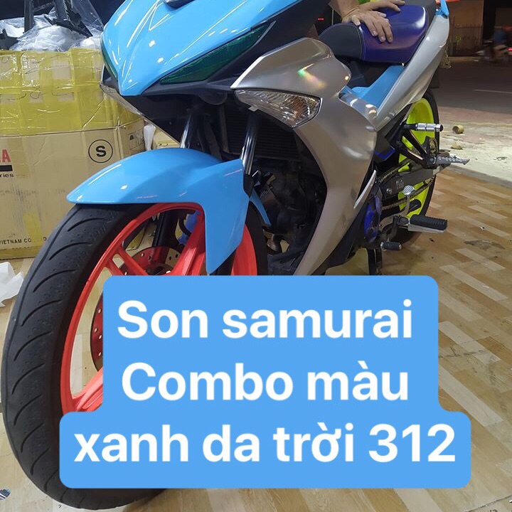 Sơn samurai combo màu xanh da trời 312