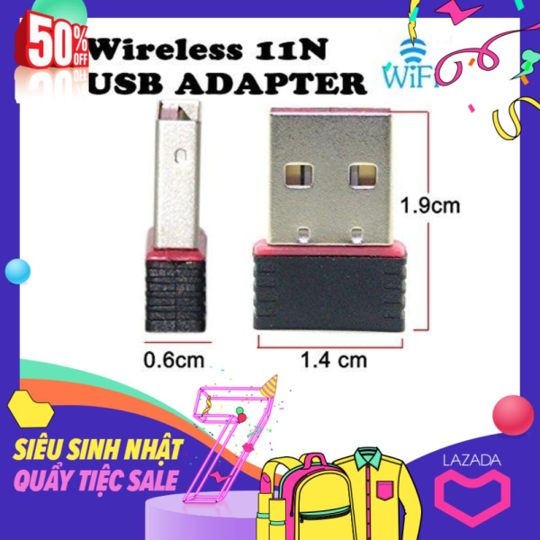 Bảng giá USB thu sóng Wifi 802.11N siêu nhỏ cực gọn tốc độ 150Mbps Phong Vũ