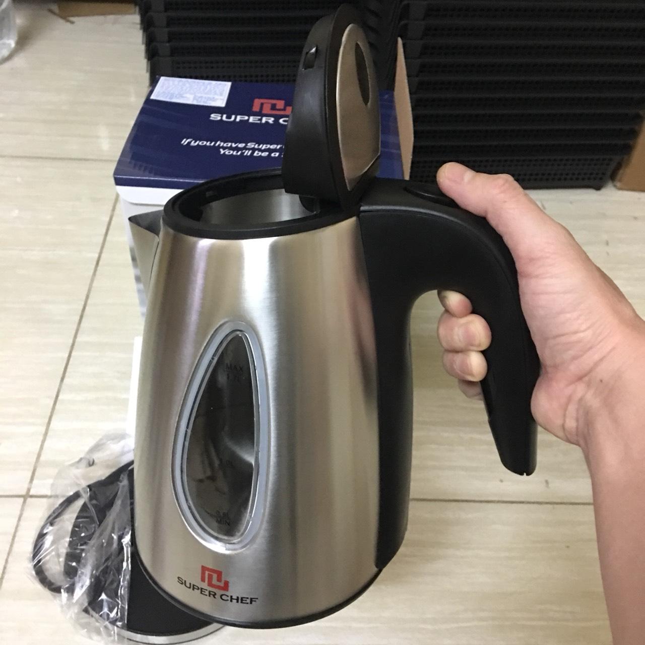 Bình đun siêu tốc 1.7L inox cao cấp SuperChef SC_KS1721