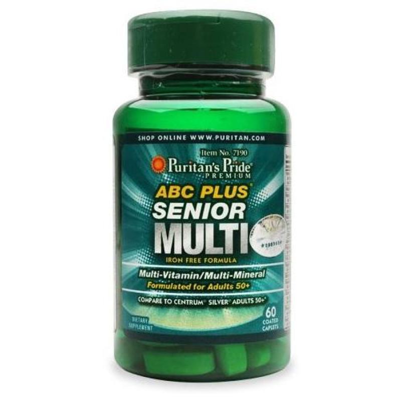 Vitamin tổng hợp cho người già (HSD: 29/2/2022), tăng cường miễn dịch, giảm nguy cơ mắc các loại virus, giúp khỏe mạnh, ăn tốt, ngủ ngon ABC Plus Senior multi-vitamins and multi-minerals của Puritans Pride