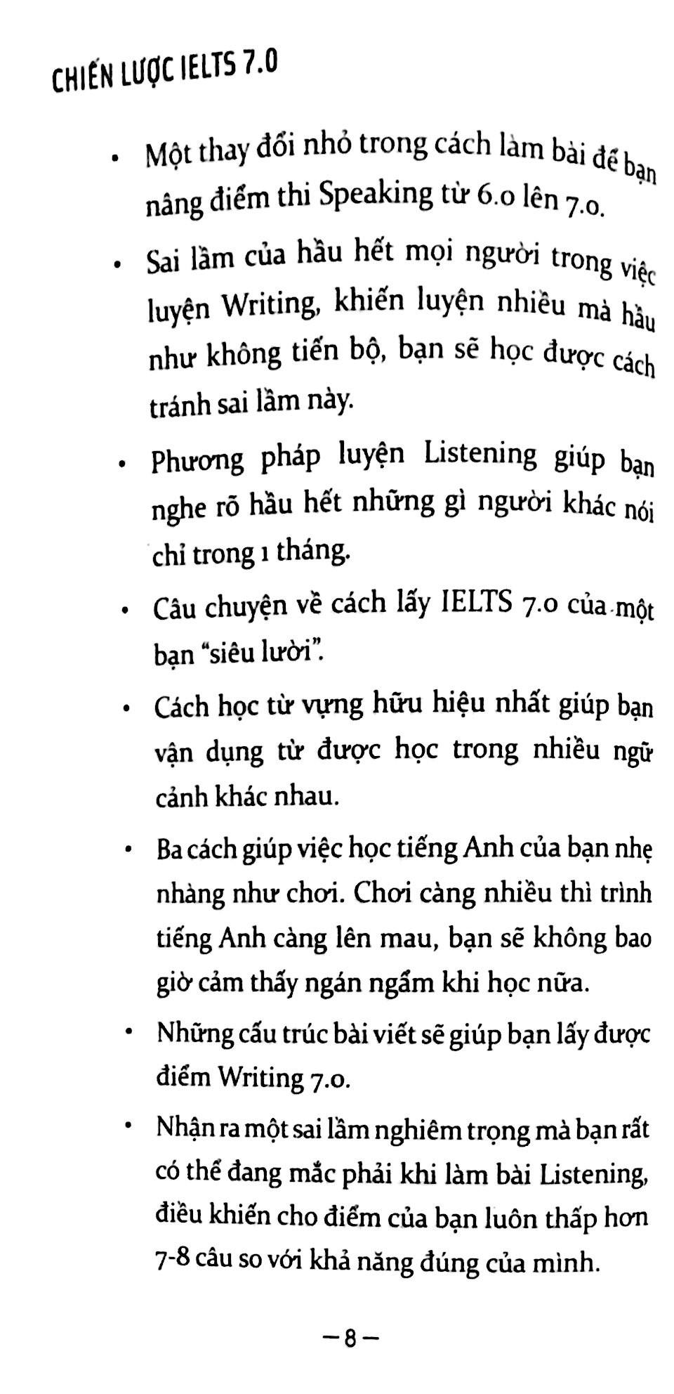 Sách - Chiến lược IELTS 7.0