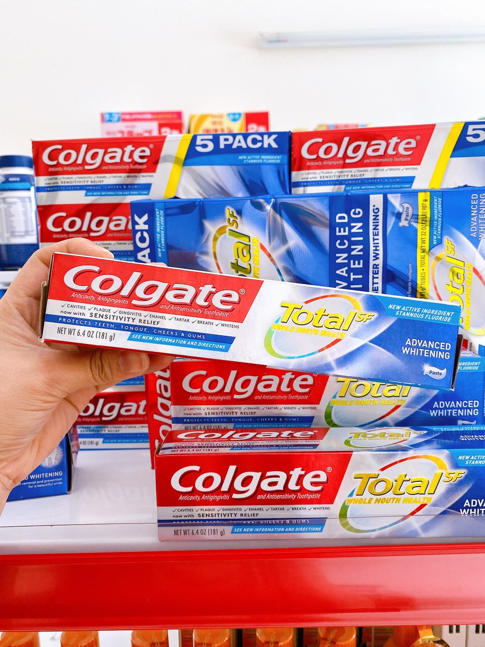 KEM ĐÁNH RĂNG COLGATE TOTAL SF ADVANCED WHITENING 181G