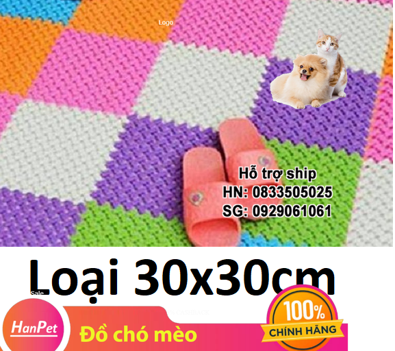 Hanpet - (Combo 10 miếng +20 chốt) Miếng ghép quây chó đa năng, chuồng chó mèo lắp ghép kiêm kệ trang trí / chuồng ghép đa năng chó mè / chuồng thỏ / chuồng bọ