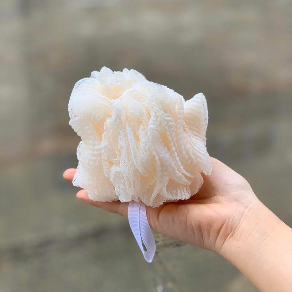 Bông tắm tạo bọt dạng tròn