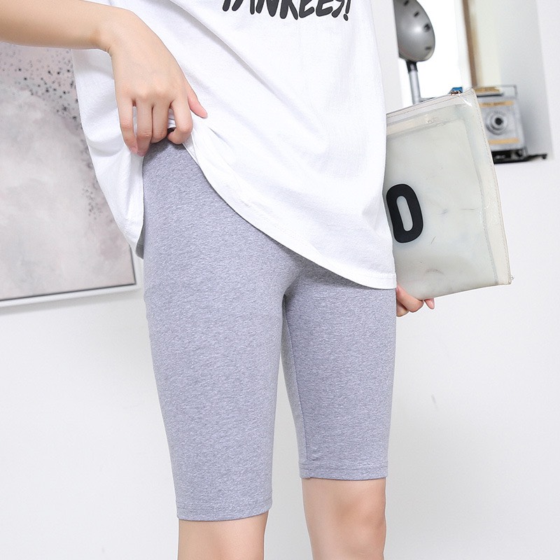 Quần legging nữ lửng ngố hffm cao cấp cạp cao nâng mông cotton dày dặn DOVOHA HM03