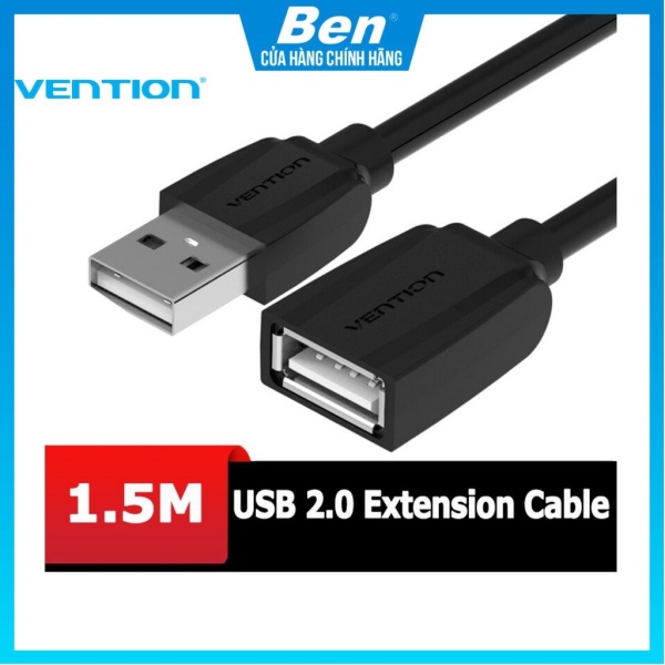 Cáp nối dài USB 2.0 Vention dài 1.5-5m, Bảo hành 12 tháng - VAS-A44 - Ben Computer