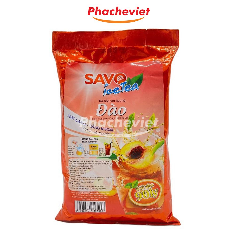 Trà savo trà ice đào 800gr