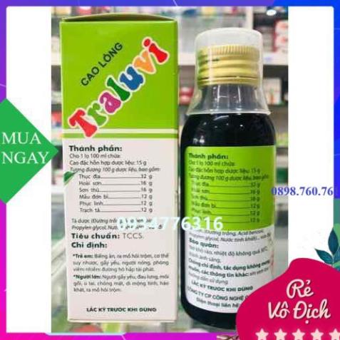 Cao lỏng Traluvi 100ml traphaco