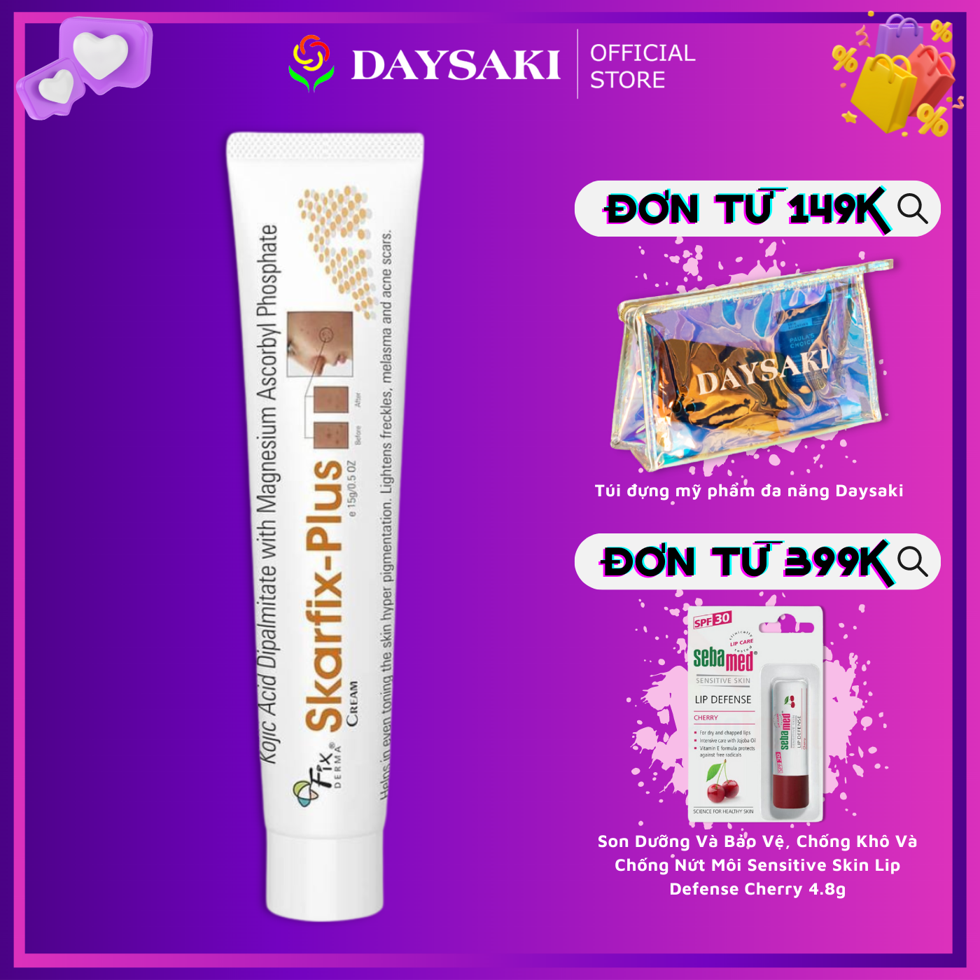Fixderma Kem Dưỡng Da – Giảm Thâm Nám Skarfix Plus Cream