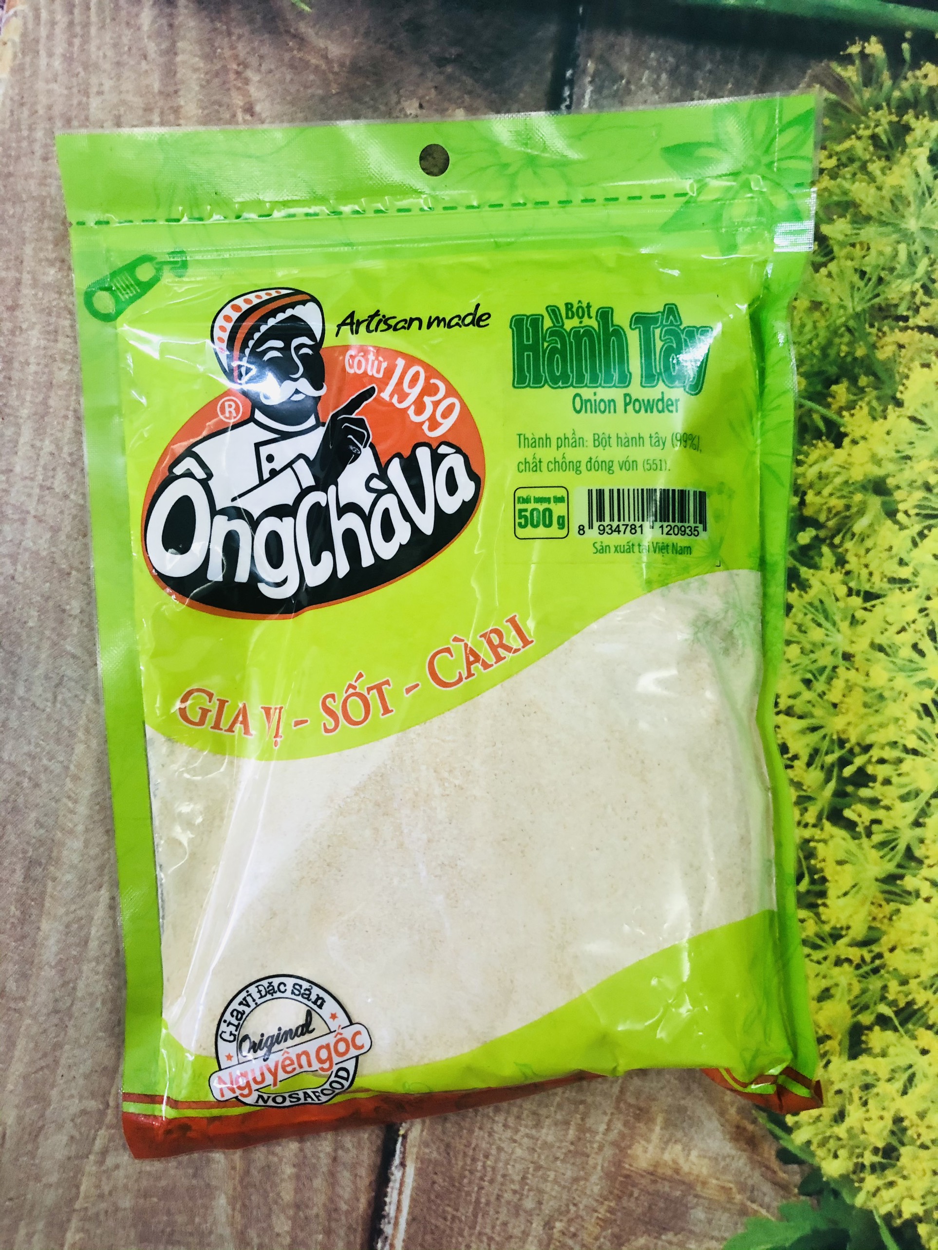 Gói 100g bột hành tây ( Ông Chà Và) - doanvat_hangduong