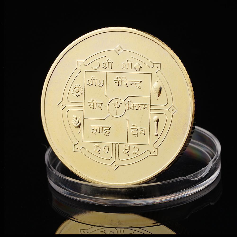 Đồng xu phật thích ca may mắn tài lộc Nepal