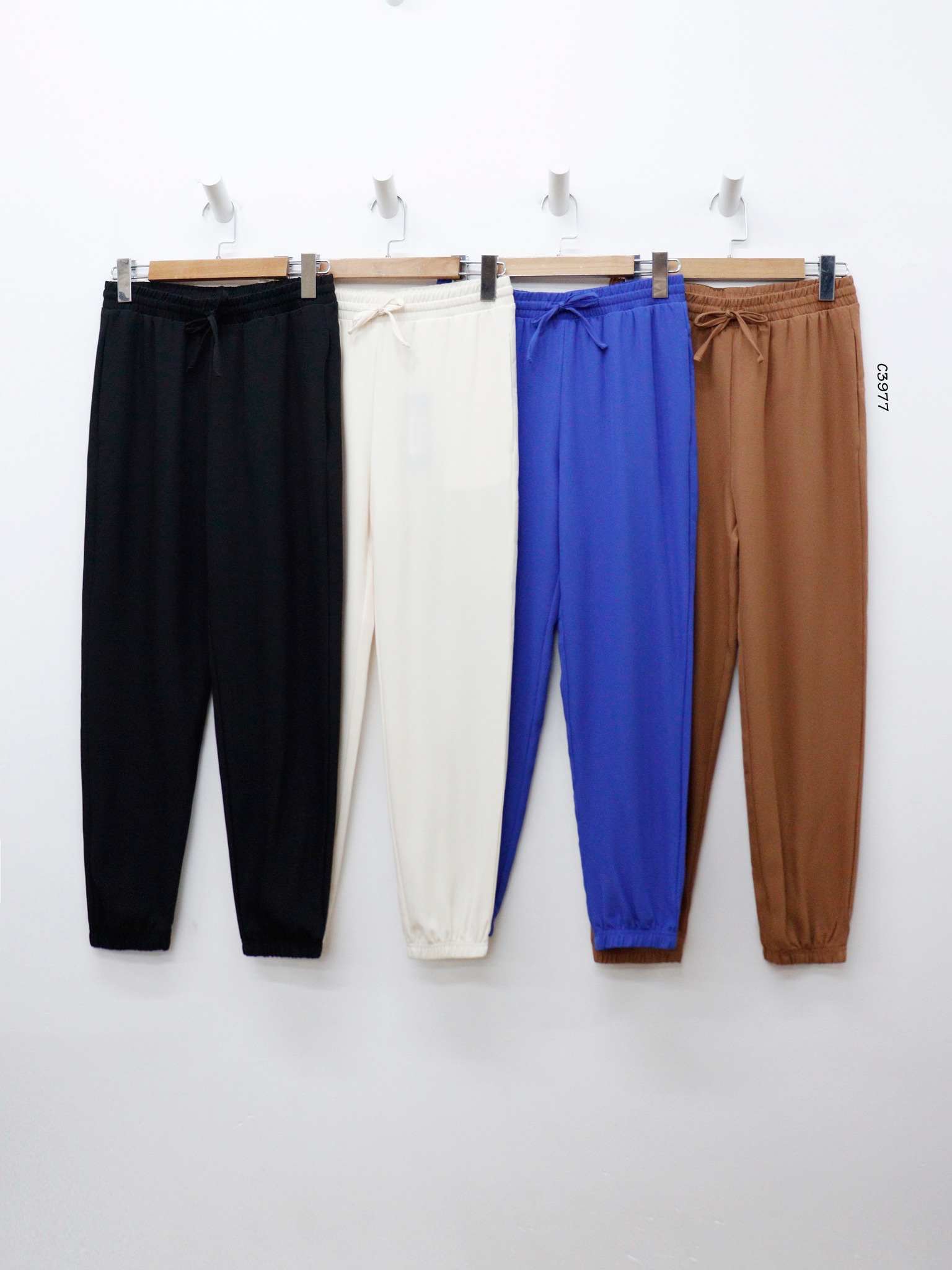 C3977 - Quần jogger lưng thun cột nơ trơn