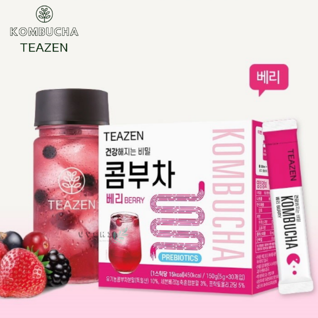 Trà Kombucha Teazen Berry Hàn Quốc 30 gói