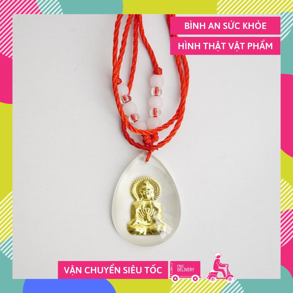 Dây chuyền Quan Âm Bồ Tát dát vàng may mắn bình an