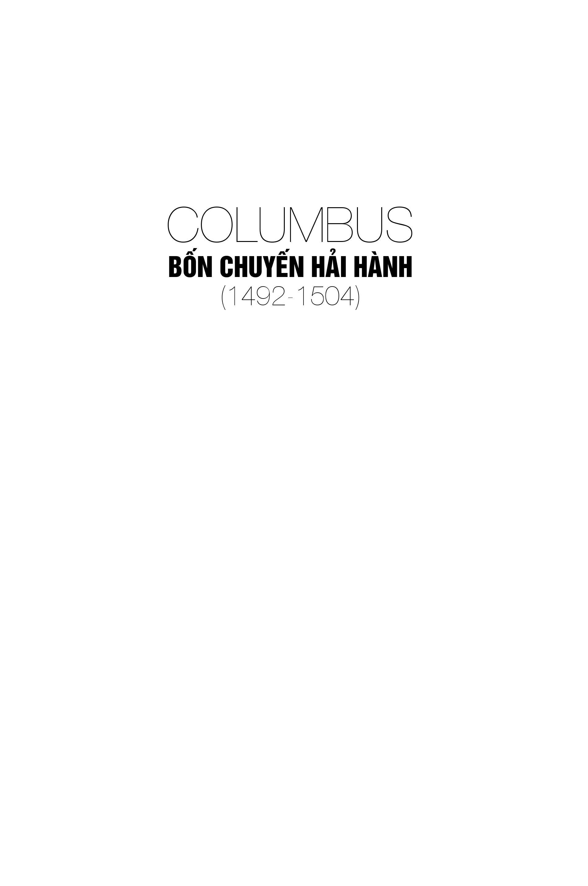 Sách -  Columbus:Bốn chuyến hải hành