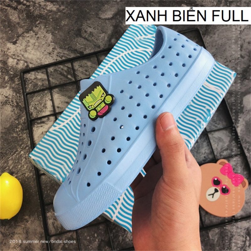 [Tặng 04 sticker] Giày nhựa trẻ em - Chất liệu nhựa EVA mềm, nhẹ, không thấm nước - Nhiều màu để lựa chọn