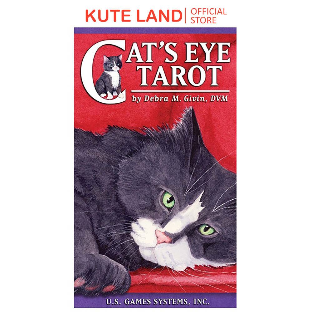 Bộ bài cat's eye tarot 78 lá bài 7x12 cm bật mí ẩn số cuộc sống của bạn từ loài mèo