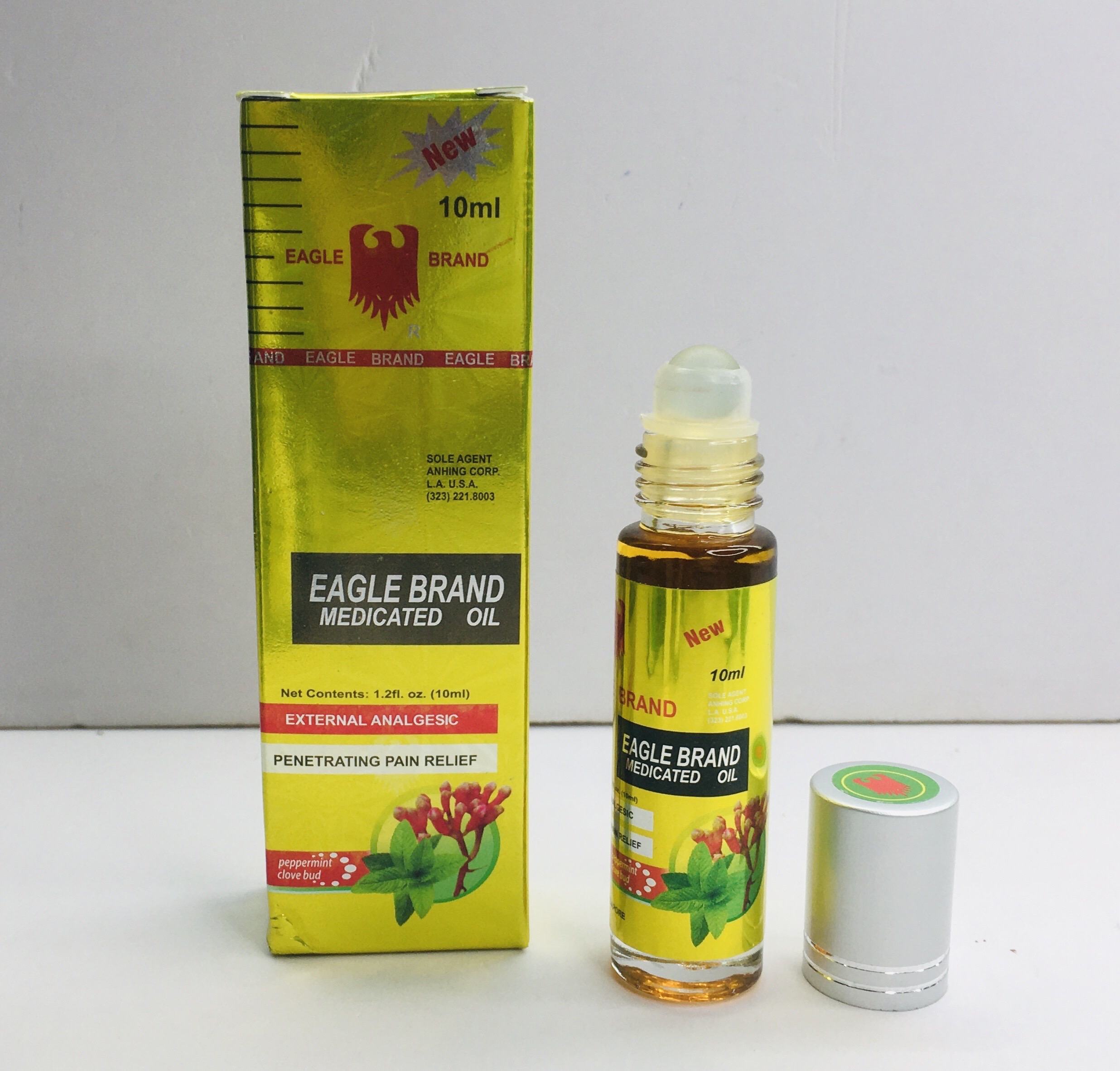 Dầu gió lăn Eagle Brand Medicated Oil 10ml-Hàng USA