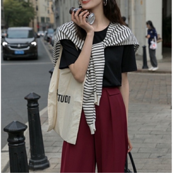 Áo thun nữ cotton trơn BASIC MENINA thời trang