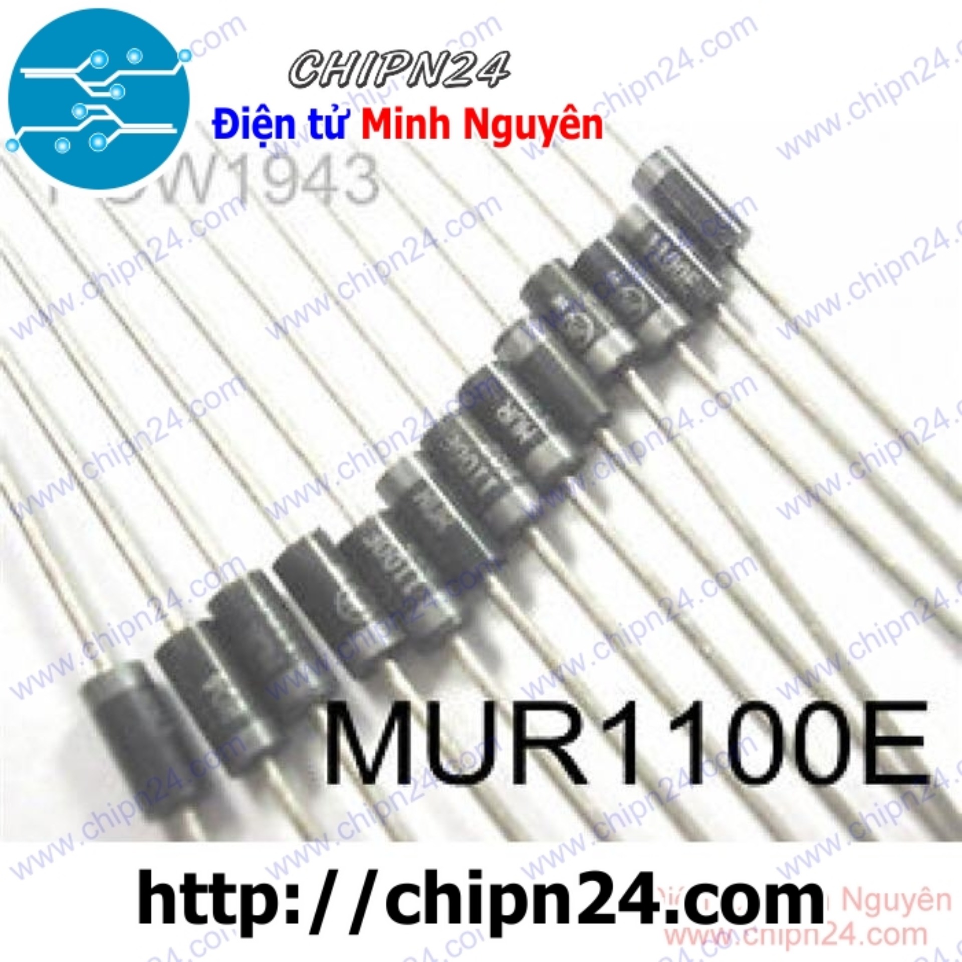 Diode mur1100 do-4 1a 1000v